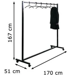 Kerkmann Garderobenständer 6012, Bis 60 Kg, Mit Rollen, Metall, Schwarz 9 Kerkmann Garderobenständer 6012, Bis 60 Kg, Mit Rollen, Metall, Schwarz -WENKO Shop ccf65906595eece21133fb4a79e8ae63f22e97c4 garderobenstaender kerkmann 6012 bis 60 kg