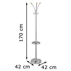 Kerkmann Garderobenständer Nina, 6095, Mit 6 Haken, Metall, Silber -WENKO Shop d1634b8994730f29ce6bbec0245e76976cc51ade garderobenstaender kerkmann nina 6095