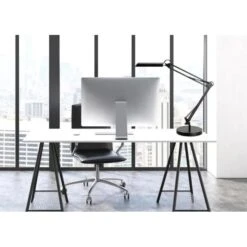 Unilux Schreibtischlampe Swingo LED, Standfuß, Tischklemme, Dimmbar, Weiß -WENKO Shop dc2386134906ffda045835207f03ad823e23cdca schreibtischlampe unilux swingo led