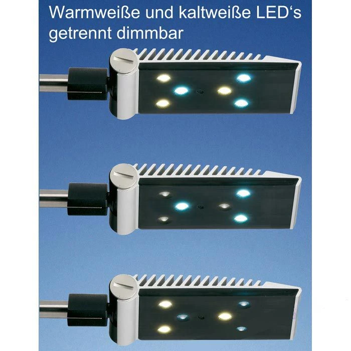 Maul Schreibtischlampe Maulprimus LED Colour Vario, Dimmbar, Silber, Mit Standfuß 4 Maul Schreibtischlampe Maulprimus LED Colour Vario, Dimmbar, Silber, Mit Standfuß – Bild 2
