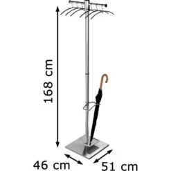 Kerkmann Garderobenständer G12E, 6906, Mit 6 Kleiderbügeln, Edelstahl, Silber -WENKO Shop e3d3fc449d17bcf4ea1cb714a6561e01305b2ef4 garderobenstaender kerkmann g12e 6906