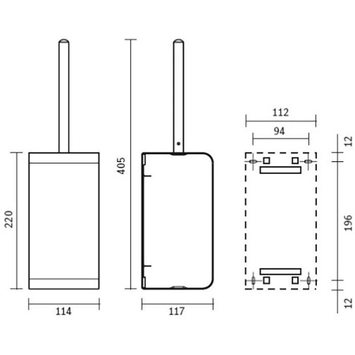 CWS WC-Bürste ObjectLine C707903, Schwarz, Bürstenhalter Aus Edelstahl, Zur Wandmontage 5 CWS WC-Bürste ObjectLine C707903, Schwarz, Bürstenhalter Aus Edelstahl, Zur Wandmontage – Bild 3