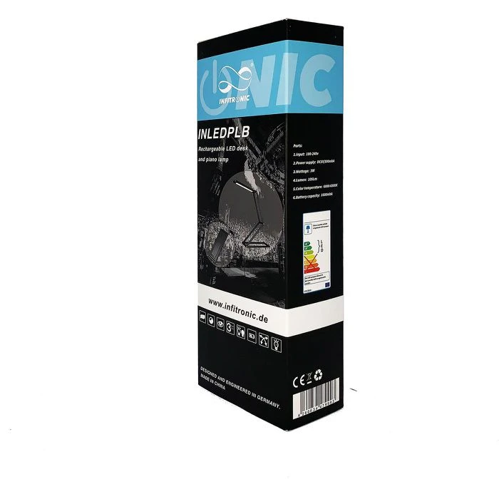 Infitronic Schreibtischlampe INLEDPLB LED, Dimmbar, Schwarz, USB, Faltbar, Standfuß, Mit Akku 8 Infitronic Schreibtischlampe INLEDPLB LED, Dimmbar, Schwarz, USB, Faltbar, Standfuß, Mit Akku – Bild 6