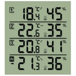 Bresser Thermo-Hygrometer Temeo Hygro Quadro, Für Innen Und Außen, Inkl. 3 Funk-Sensoren -WENKO Shop ea57c8b26fc0baab24565885aafe528ab0c358b1 thermo hygrometer bresser temeo hygro quadro funk