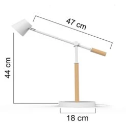 Unilux Schreibtischlampe Vicky LED, Dimmbar, USB, Holz, Mit Standfuß -WENKO Shop ee0256e4a88734aa27195d809cf7df194b2d1a13 schreibtischlampe unilux vicky led