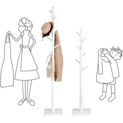 Vasagle Garderobenständer RCR010W02, Mit 8 Haken, Holz, Weiß 12 Vasagle Garderobenständer RCR010W02, Mit 8 Haken, Holz, Weiß -WENKO Shop f08f8ae9b2d7978b682903ad0bc04fb98ade58b4 garderobenstaender vasagle rcr010w02