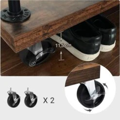 Vasagle Garderobenständer HSR66BX, Vintage, Rollen & 5 Ablagen, Bis 90 Kg, Metall/ Holz, Braun 16 Vasagle Garderobenständer HSR66BX, Vintage, Rollen & 5 Ablagen, Bis 90 Kg, Metall/ Holz, Braun -WENKO Shop fe07f4e203e829fca4ccbbb8bc1b76150bb1d581 garderobenstaender vasagle hsr66bx vintage